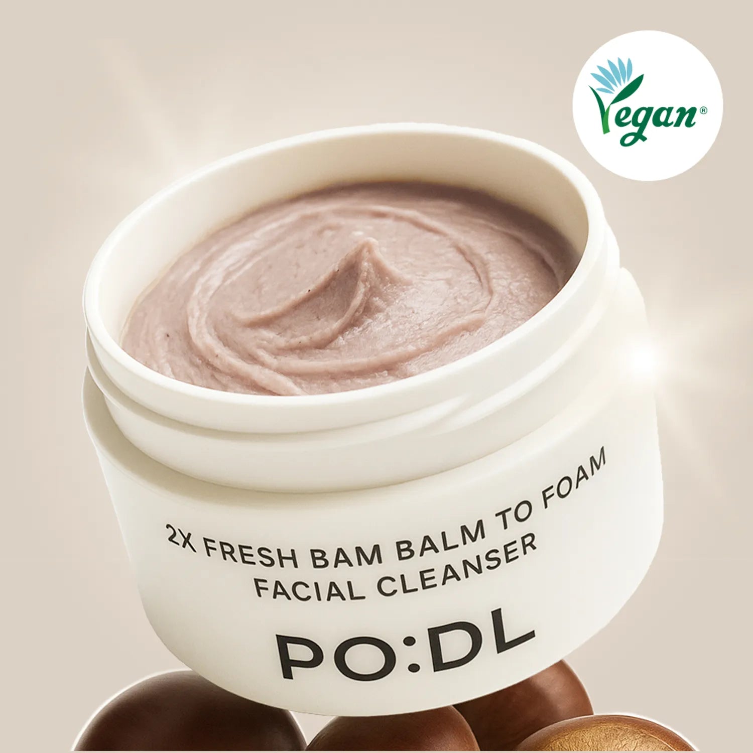 PODL 2X Fresh Bam Balm To Foam Facial Cleanser 130ml 130ml