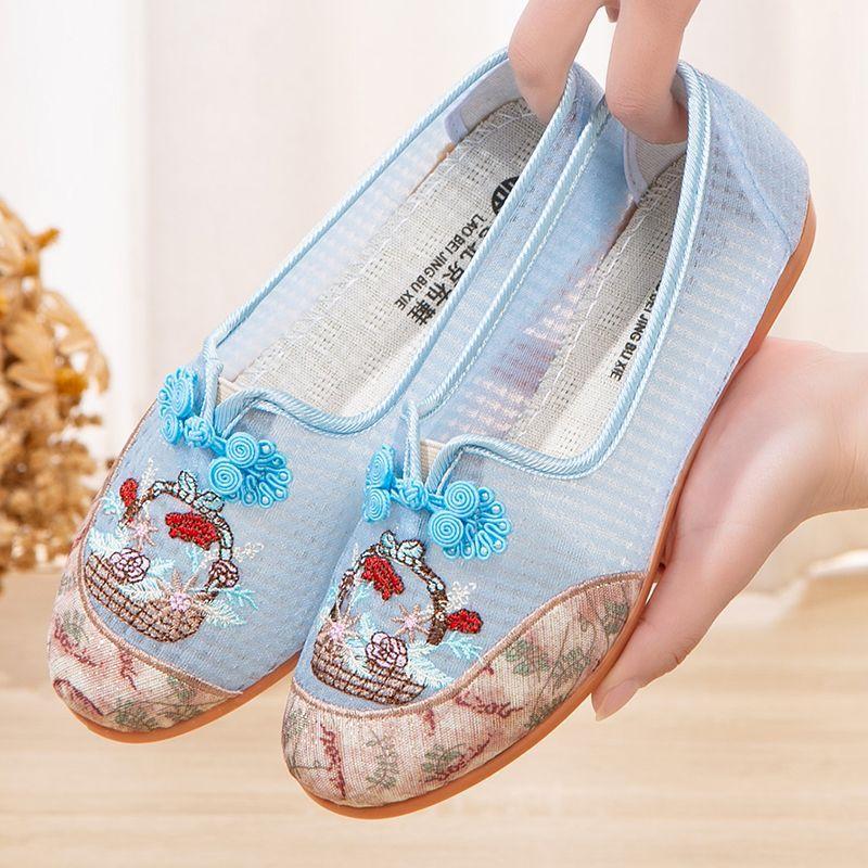 Soft Sole Casual Loafers for Women Summer Fashion Knitted Non Slip Breathable Mesh Walking Shoes Woman Slip-on Platform Shoes