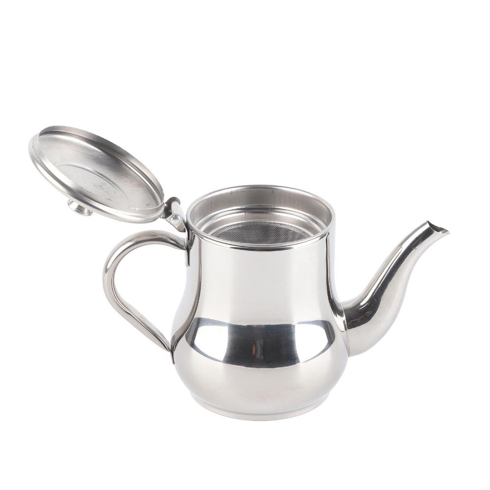 Durable Teapot with Filter Rusty Proof Oil Strainer Pot Modern Small Teapot Loose Leaf Tea