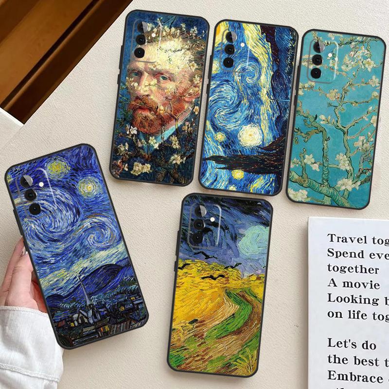 Van Gogh Starry Night Case For Samsung Galaxy A15 A25 A14 A34 A54 A12 A22 A32 A52 S A51 A71 A13 A23 A33 A53 Cover