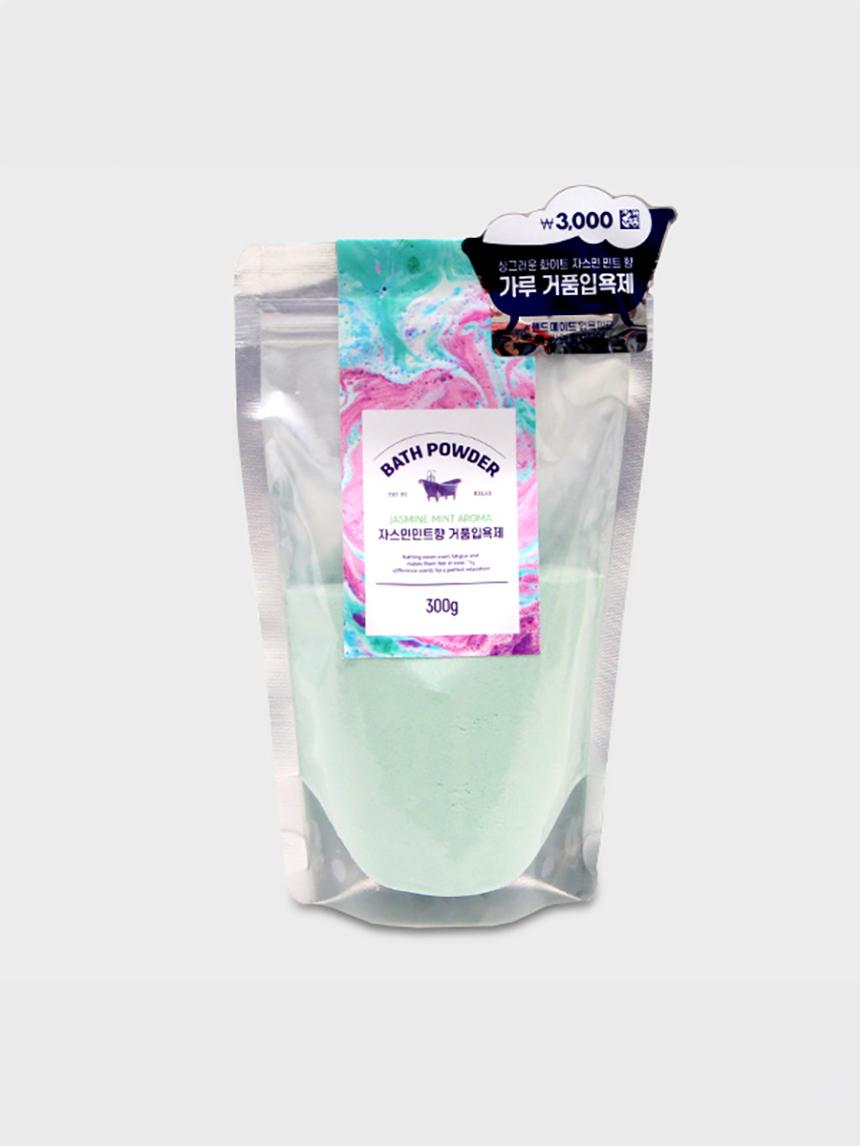 White Jasmine Mint Scent Bubble Bath Powder 300g 1ea