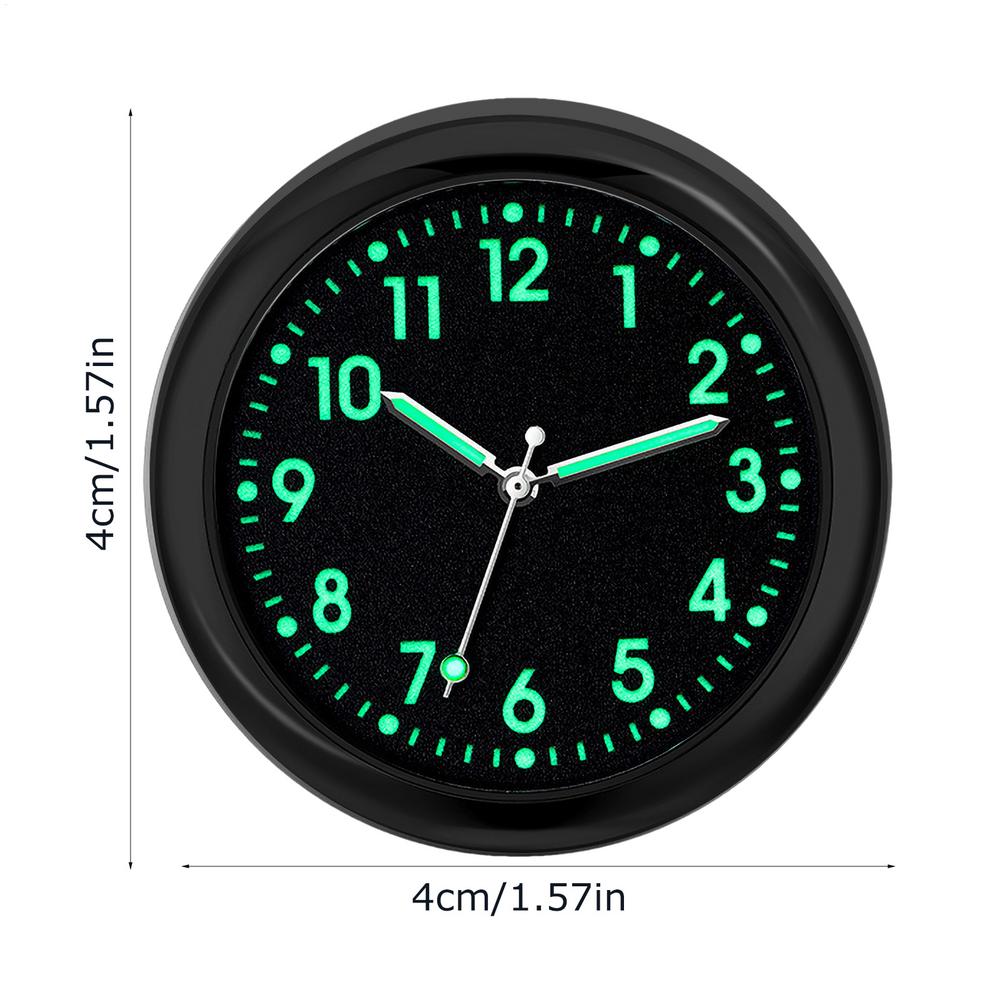 

Clock For Car Dashboard Glowing Small Analog Clock Quartz Automotive Replacement Clocks Stick On Clock For Car Dashboard Sticky чёрный
