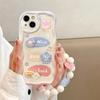Cute cartoon chain for 16ProMax iPhone case iPhone15 niche 14 three-dimensional 13 advanced sense