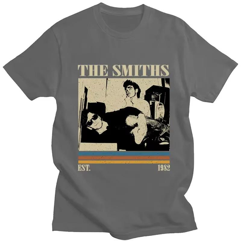 Vintage Style Band The Smiths T Shirt Meat Is Murder Punk Hip Hop T-shirts Men Women Cotton Oversized Summer Men T Shirt