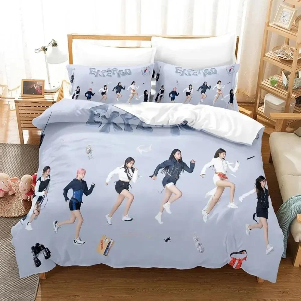 3D-Druck Kpop NMIXX Bettwäsche-Set Bettdeckenbezug Bett-Set Steppdeckenbezug Kissenbezug Bettdecke King Queen Size Jungen Erwachsene Bettwäsche-Set