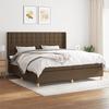 VidaXL Divan Bed with Mattress Dark Brown 200x200 Cm - Model 3132340