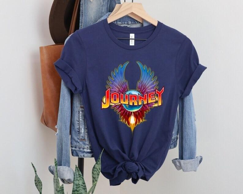 Rock Shirt Journey Shirt Unisex Journey Shirt Rock Band Vintage Concert Merch Unisex T-Shirt M