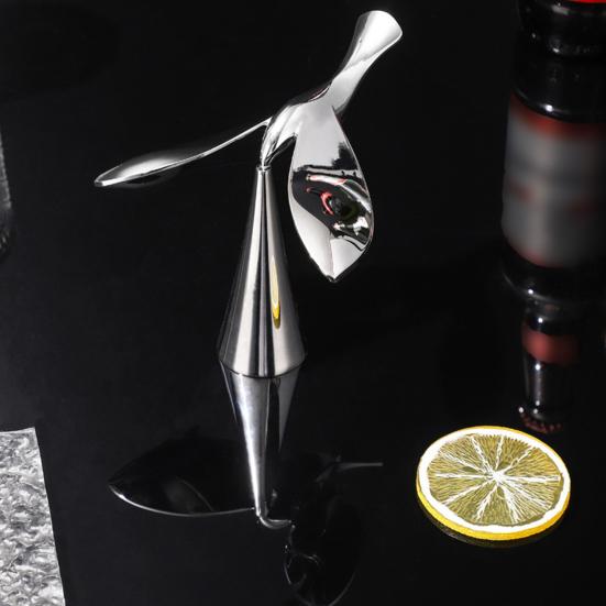 

Yousheng Балансирующая открывалка для бутылок в виде птицы, металлическая креативная вращающаяся основа, летающая птица, открывалка для содовой, сидра, пива, профессиональный инструмент бармена серебряный