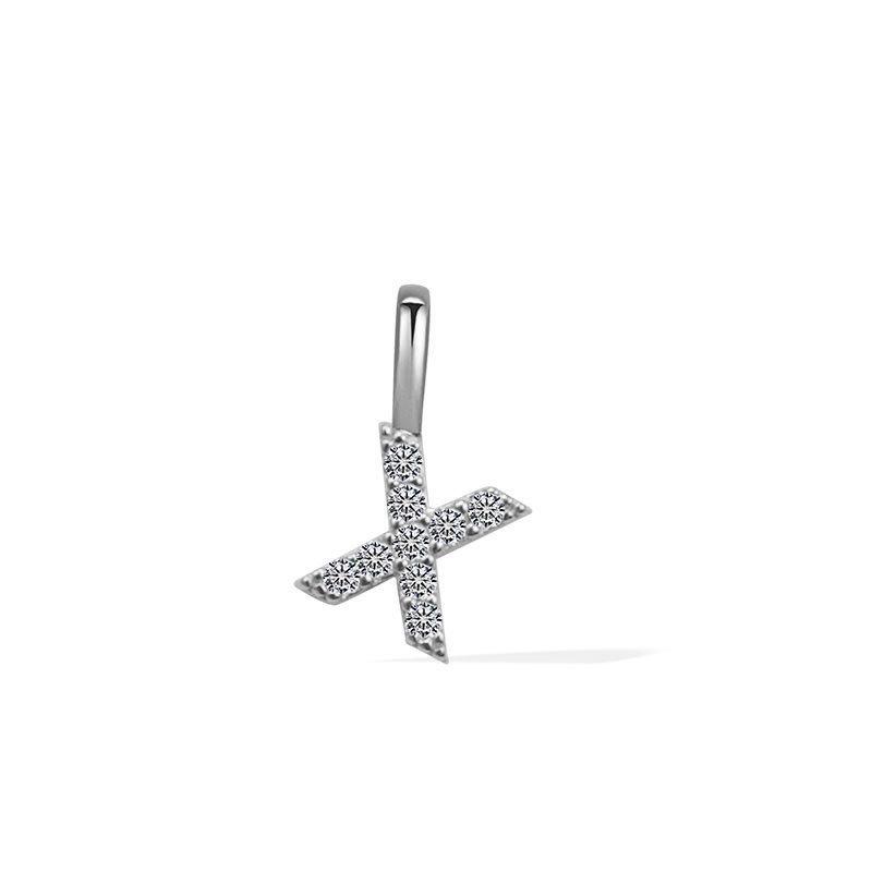 Minimalist Rhinestone Letter Pendant 26 Alphabet Charms For DIY Necklace Bracelet Personalized Jewelry Accessory