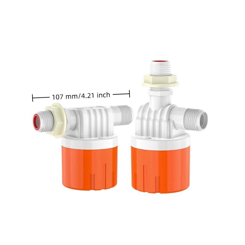 1/2" 3/4" Plastic Automatic Water Level Control Auto Shut Off Float Ball Valve - Tank Pool Water Inlet Valve