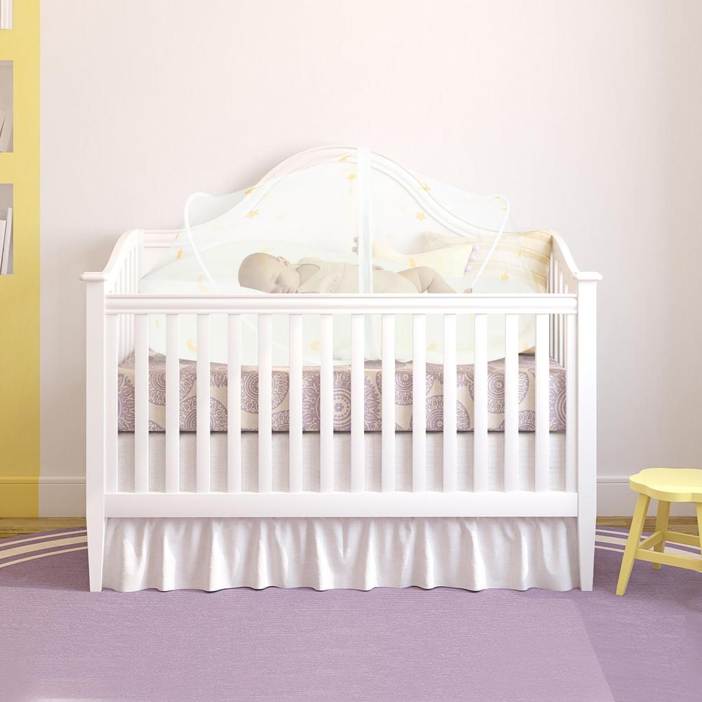 Rede Mosquiteira Bebamour para Bebê, Dobrável, para Camas de Bebê e Camas de Co-sleeping, Repelente de Insetos