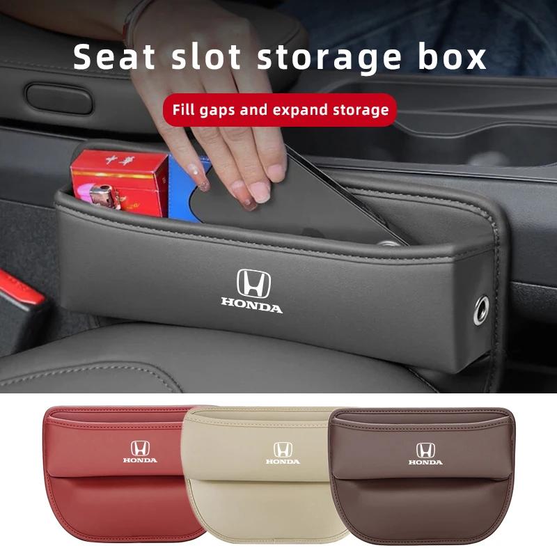 Car Seat Gap Organizer Leak-Proof Storage Box Side Seam Plug For Honda Civic Fit Jazz Accord Pilot CRV Odyssey Passport City SM1 pvcz2