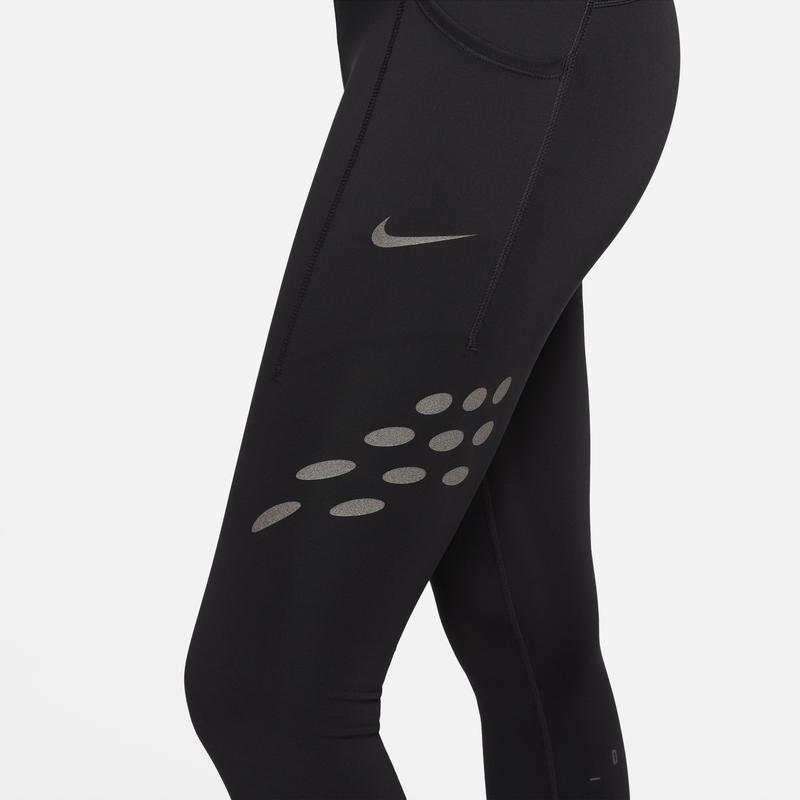 Nike Quick-Dry Solid Color Breathable Mid-Rise Running Fitness Pants Women Pants Black DM7750-010