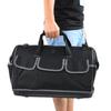 20in Plastic Bottom Bag Gray Hand Hardware Tool Bag for MultiPurpose 470 x 340 x 230mm