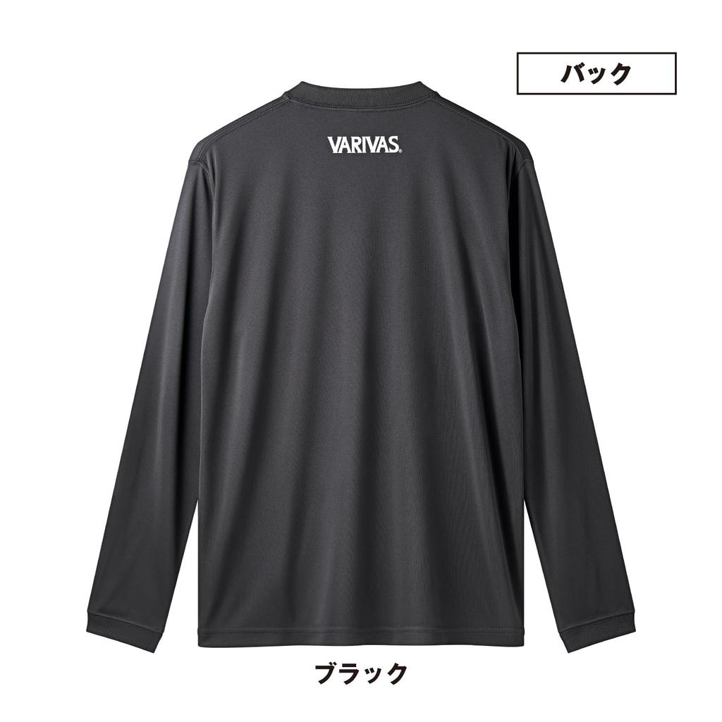 VARIVAS Dry Long Size M T-Shirt, Black,
