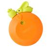 Kitchen Timer Cute Cartoon Adsorption Type Mechanical Countdown Timer for Classroom Home Laboratory Reading Room Orange