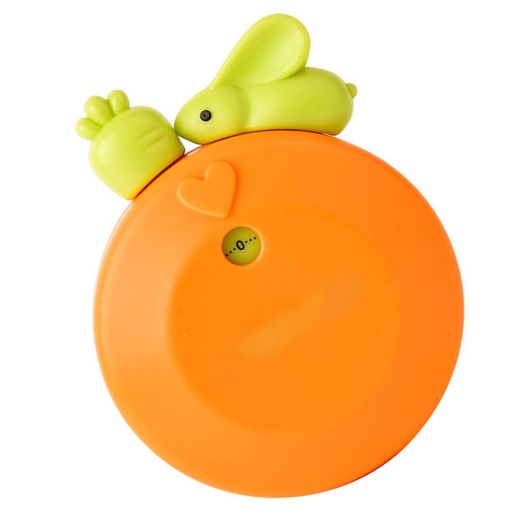 Kitchen Timer Cute Cartoon Adsorption Type Mechanical Countdown Timer for Classroom Home Laboratory Reading Room Orange