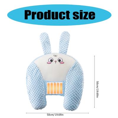 Almofada de Alimentação para Bebês com Animal Fofo de Algodão Multifuncional Almofada de Amamentação Almofada Inclinada para Prevenção de Refluxo para Recém-nascidos