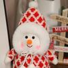 Kawaii 35CM Dress Up Snowman Plush Toy Lovely Christmas Snowman Plushie Doll Surprise Xmas Home Decoration Gift