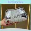 Bridal Sparkling Clutch Bag With Chain For Evening Events And Formal Parties