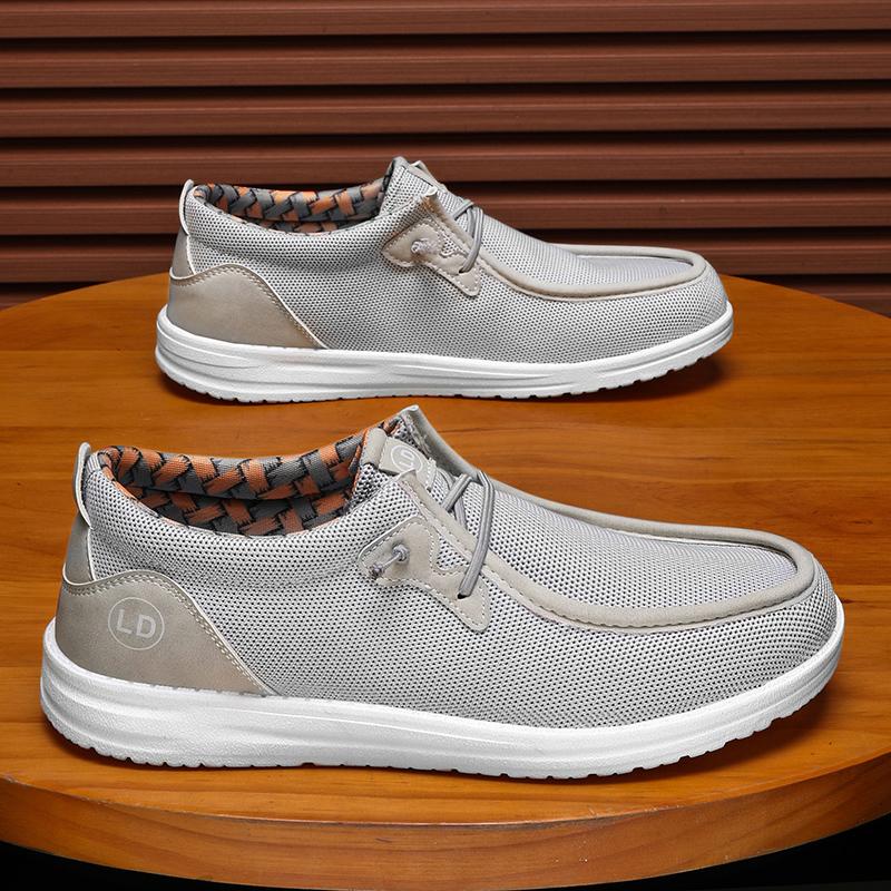Men Canvas Shoes Black Driving Shoes Casual Grey Wide Head Cloth Shoes for Farther Plus Size Lightweight