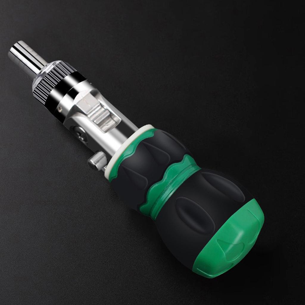 Multiuse Ratchet Screwdriver Set With Magnetic S2 Alloy Steel Bits For Various Home Professional Repair Assembly Tasks