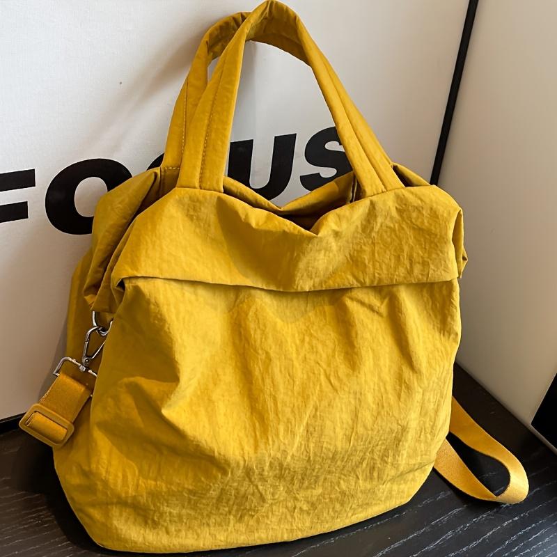 New Women s Large-capacity Nylon Shoulder Messenger Bag жёлтый