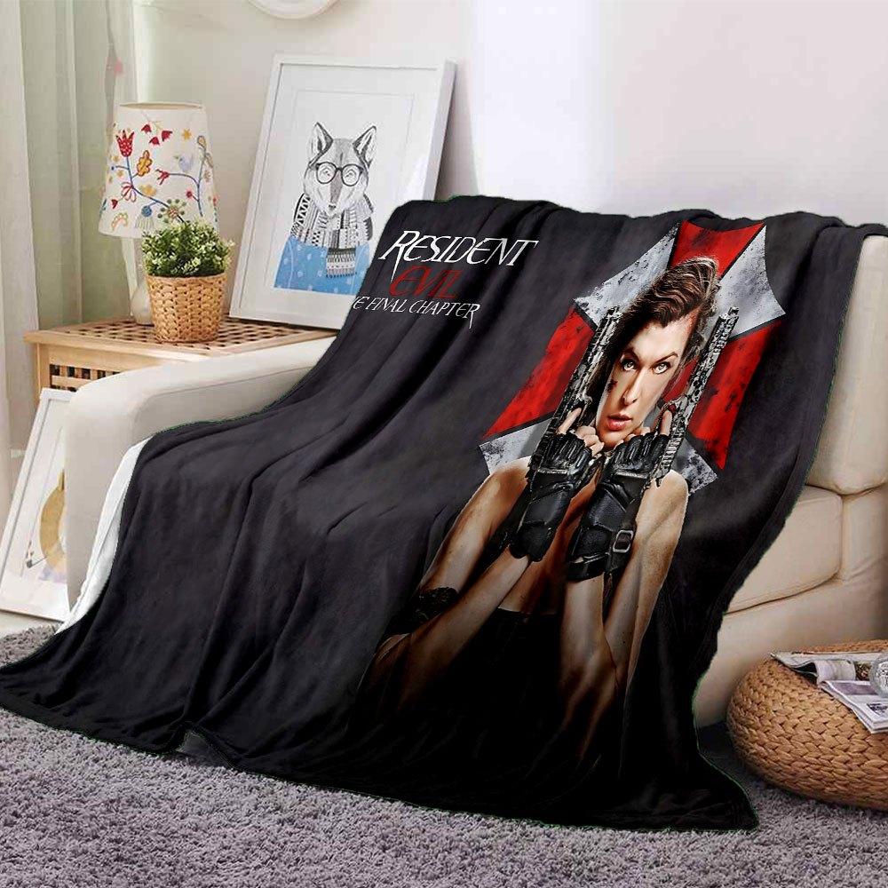 1pc Resident Evil 1 Blanket Soft Warm Throw for Home, Office, Travel All Season Cozy Bedding Gift, Office Cozy Accessory