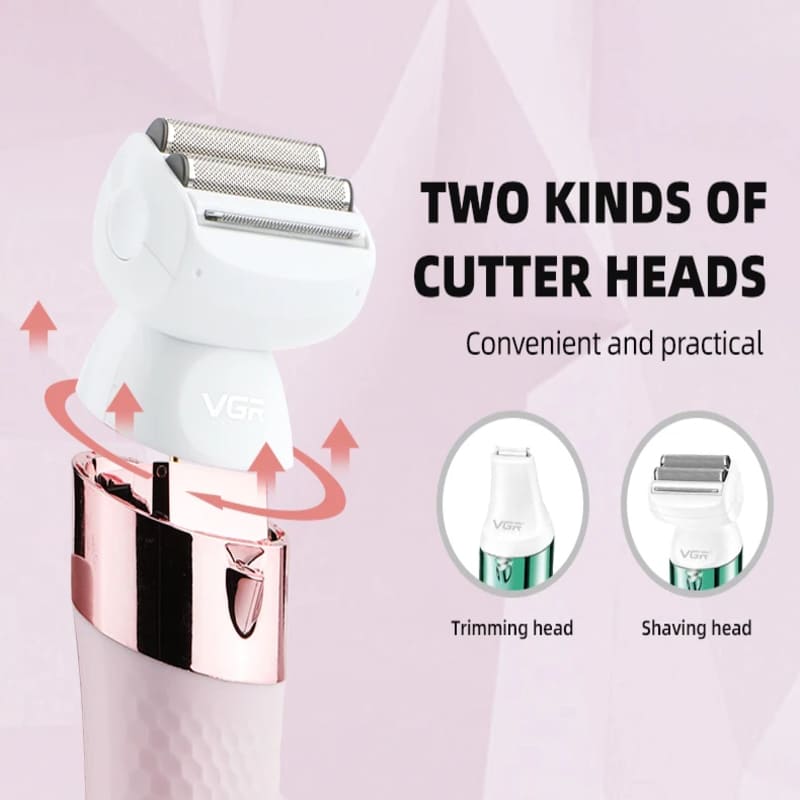 Hochwertiger und langlebiger Rasierer IPX7 Wasserdichter Rasierer Haushalts-Trimmer für Frauen Dual-Purpose Tragbar Sicher und hygienisch Schädigt die Haut nicht