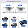 Car sunshade Car front windshield visor retractable easy to store portable sun protection heat insulation block