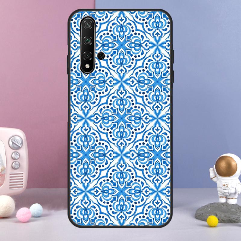 Blue And White Porcelain For Huawei Nova 5T 9 10 SE 7i 8i 11i 12i Y73 Y90 Y70 Y72 Y61 Y91 Y60 P20 P30 P40 Lite Case