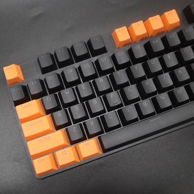 Teclas PBT: Juego de teclado mecánico bicolor con transmisión de luz 61 o 87-104