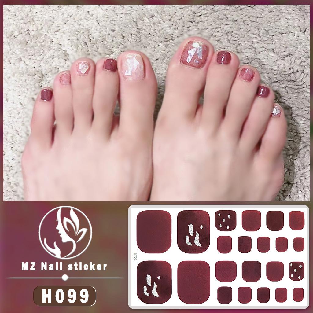 3D Faux Diamond Toe Nail Stickers, Waterproof Long-Lasting Skin Brightening Toe Nail Patches
