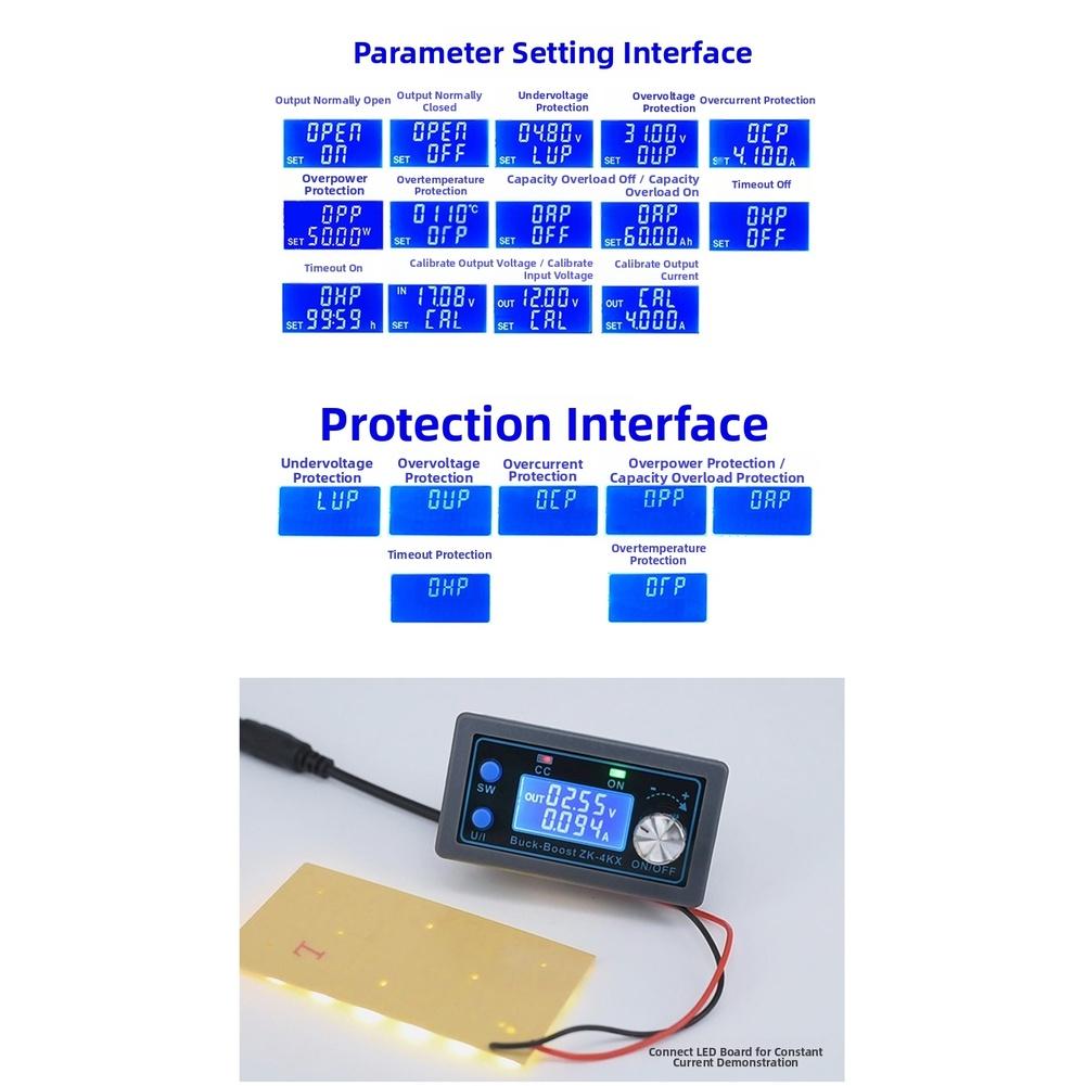 Voltage Regulator DC-DC Converter For Bench Testing Soft Start Feature Operating Frequency 180kHz For DIY Electronics