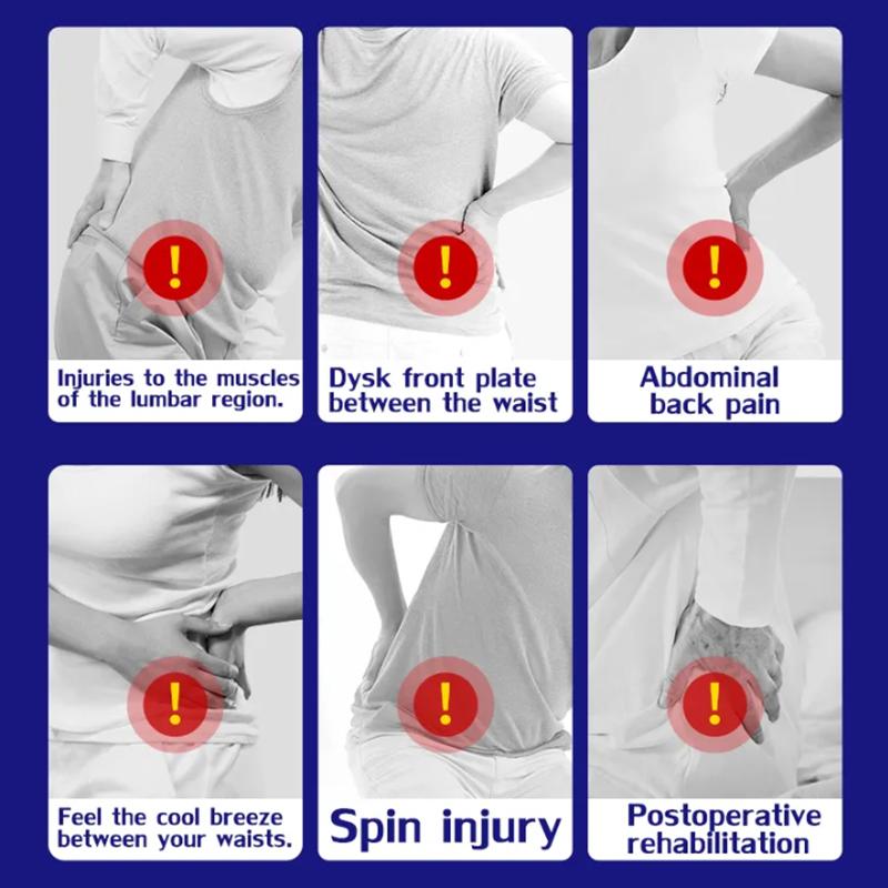 Bederní podpůrný pás Podpůrný korzet páteře Ergonomický bederní podpůrný pás Prodyšná bederní ortéza Nastavitelný pro práci