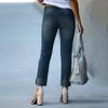 Women's Wide Leg Jeans High Waist Straight Stretch Jeans With Pockets