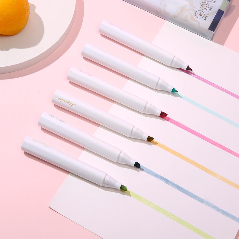 KISSWO Light Luxury Series Triangular Highlighter Set - 6 Colors