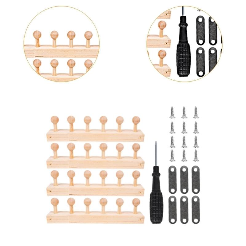 Interchangeable Knitting Frame Tool Adjustable Wooden Weaving Frame For Handmade Scarves Blankets Weaving Craft Project