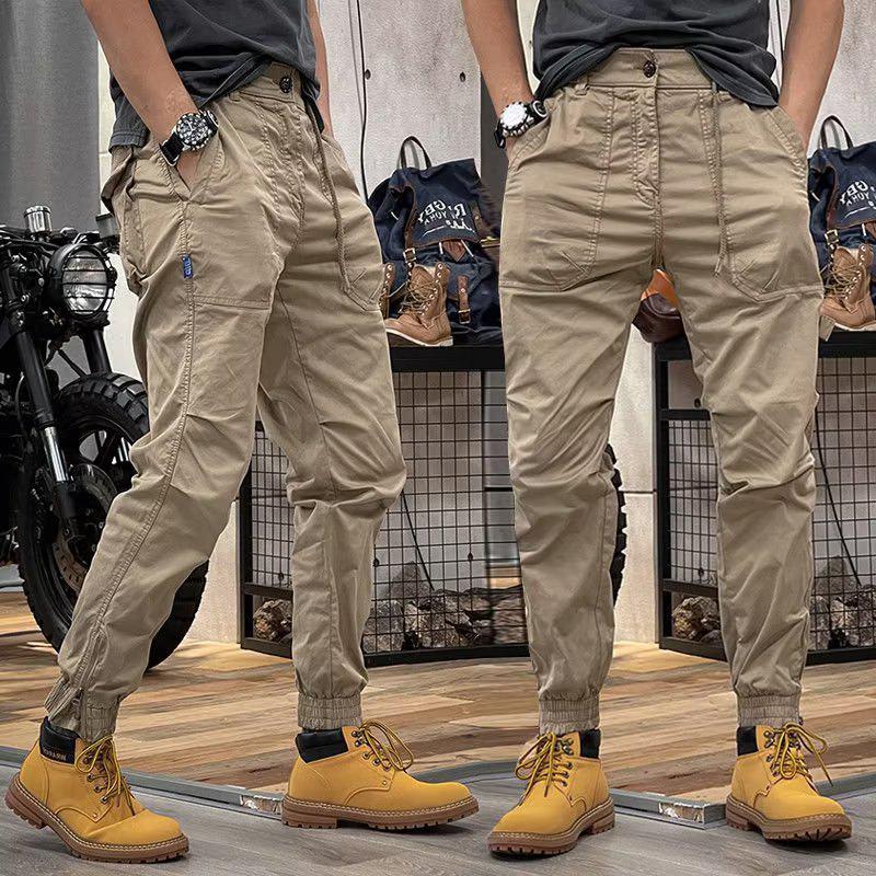 Men's American-Style Retro Overalls: Lightweight, Loose-Fit, Outdoor Summer Pants