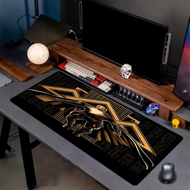 Black Adam Print Mouse Pad, Anti‑Slip Desktop keyboard Mat, for PC Laptop Gaming Working Daily Use, Cool Festival Surprise Gift