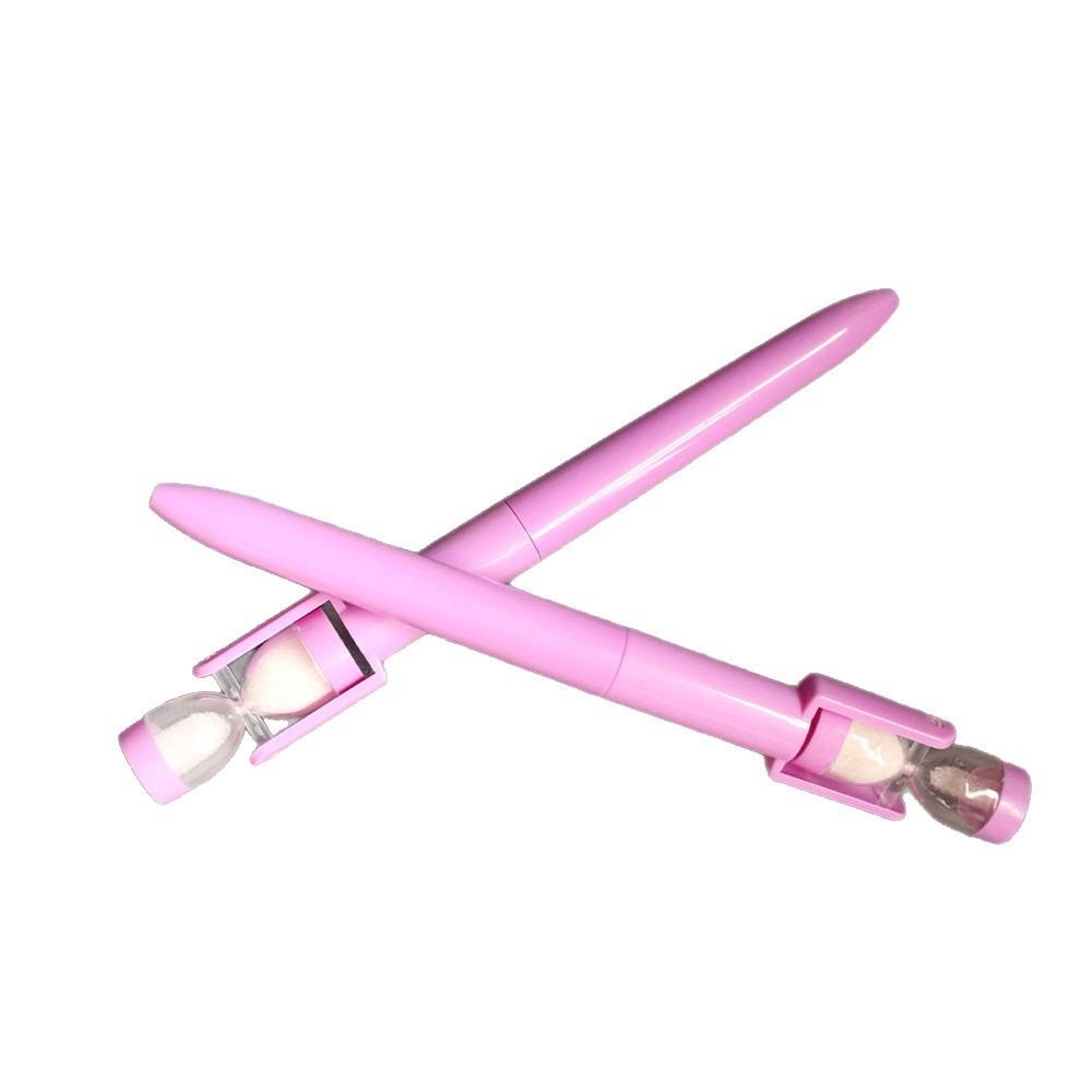 Twist Mechanism Hourglass Ballpoint Pen Black Ink Sand Clock Pen Novelty Pen  Study Gift