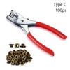 With Eyelets Grommet Eyelet Plier Set Installation Grommet Tool Kit Metal Pliers  For Leather Cloth
