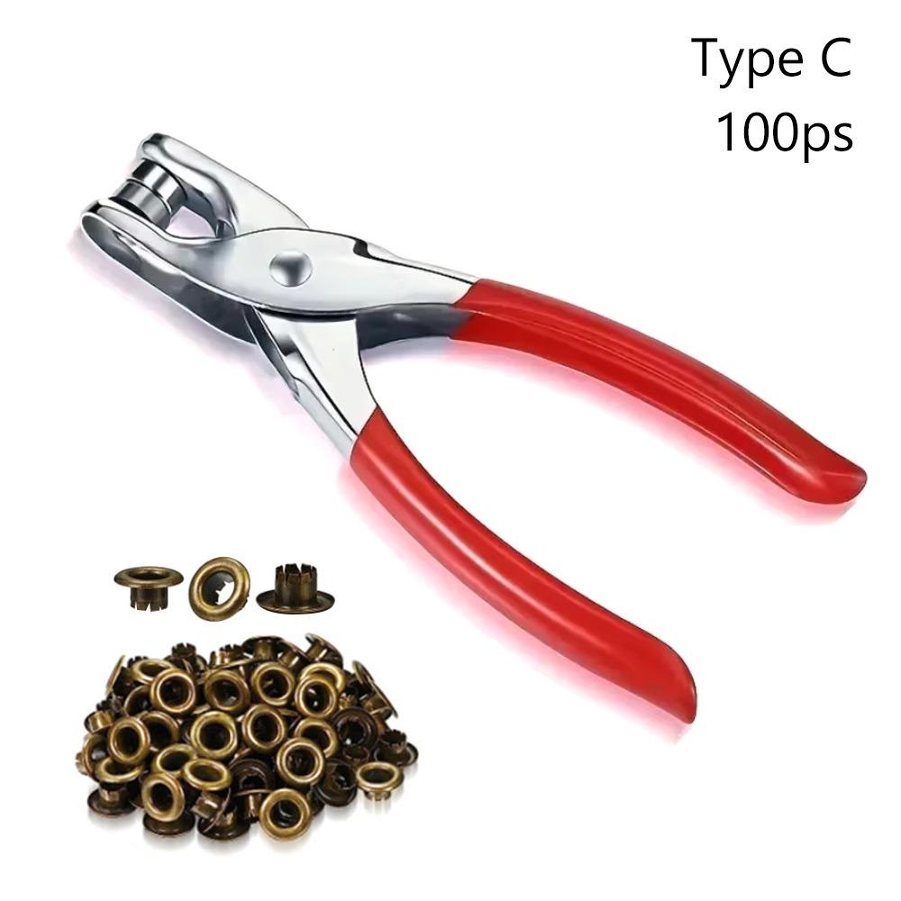 With Eyelets Grommet Eyelet Plier Set Installation Grommet Tool Kit Metal Pliers  For Leather Cloth