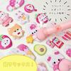 Set of 4 Cute Animal Character 3D Reward Stickers for Smartphone and Sticker Pastel Perfect for Kids and Great Prizes and Gifts Stickers, Planners,