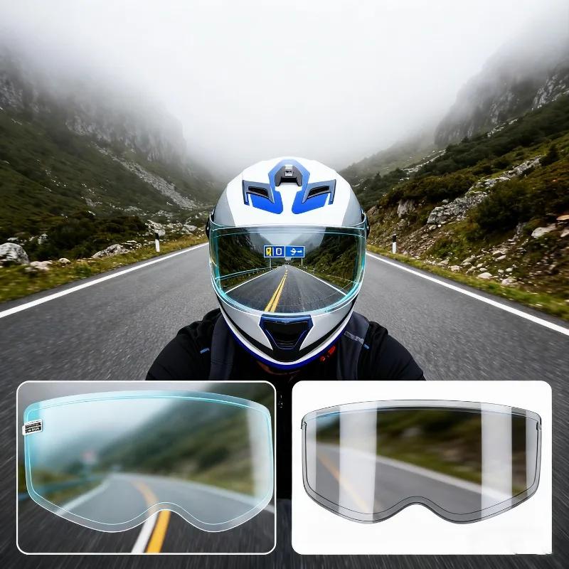 1/2PCS Motorcycle Helmet Stickers Upgraded Nano Universal Helmet Rainproof Safe Driving Helmet Accessories Anti-fog Film