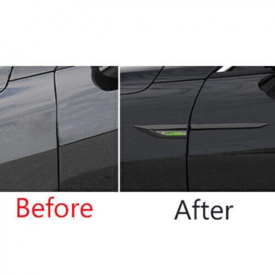 For Kia K5 Optima 2021-2024 Black Titanium Side Fender Air Wing Vent Cover Trim