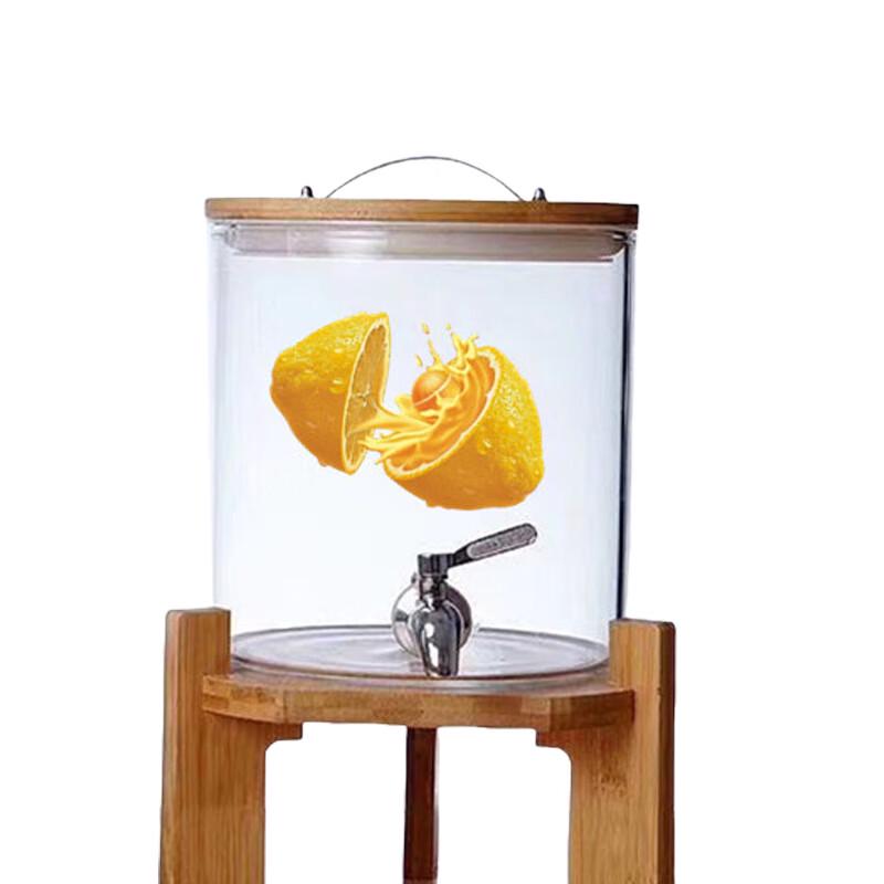 High Borosilicate Glass Beverage Dispenser Set