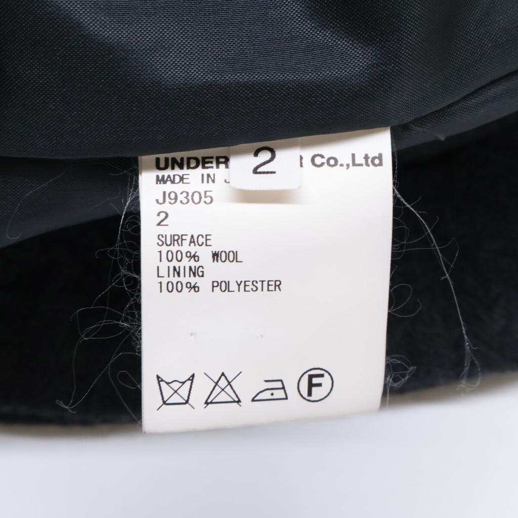 Undercover J9305 Felted Wool Collar Coat 2 grayUsed