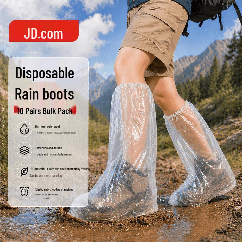 J.D. Selected Disposable High-Top Rain Shoe Covers
