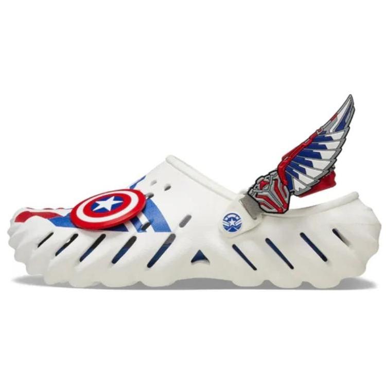 

Marvel x Crocs Echo Clog Капитан Америка Унисекс Кроссовки Белые 209478-100 45-46